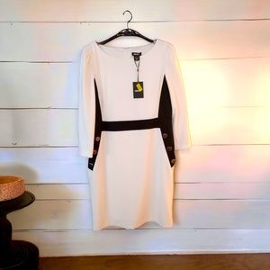 DKNY White Size 14 Womens Dress NWT